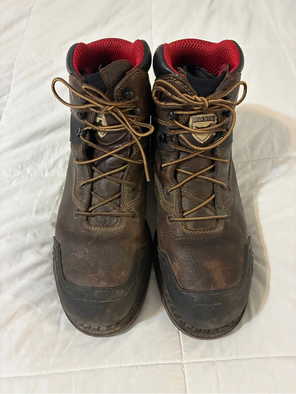 Irish Setter lace up steel toe work boots size 11  #83688